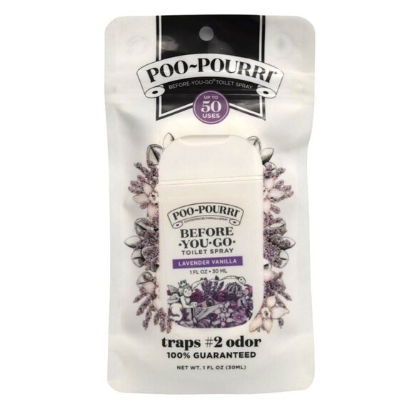 2 Poo-Pourri Before You Go Lavender Vanilla Toilet Spray 1 Fl Oz - Picture 3 of 5